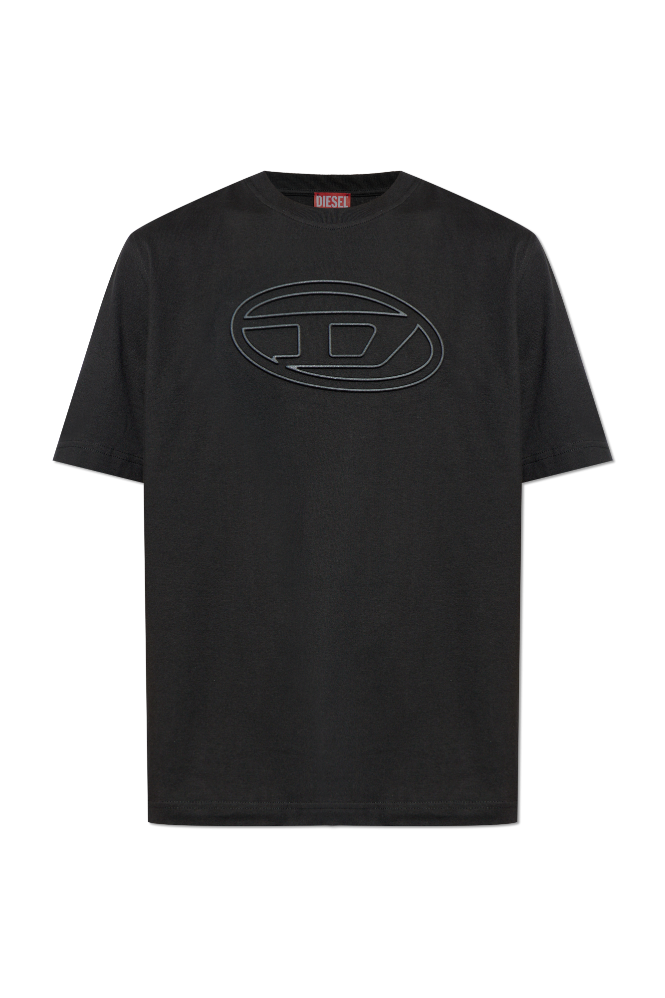 ディーゼル DIESEL 半袖 刺繍 Tシャツ カットソー XS ブラック